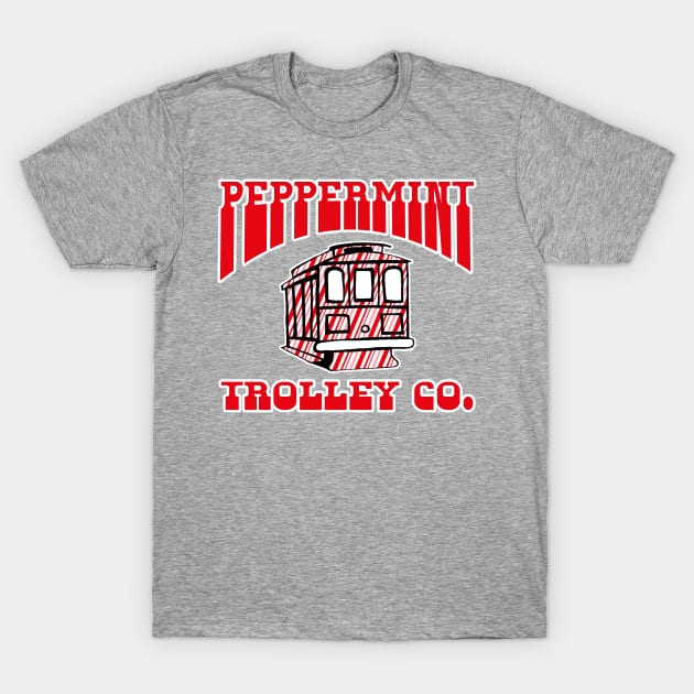 Peppermint Trolley Company T-Shirt by JPiC Designs